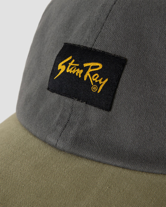 Casquette de baseball (noir délavé / olive)