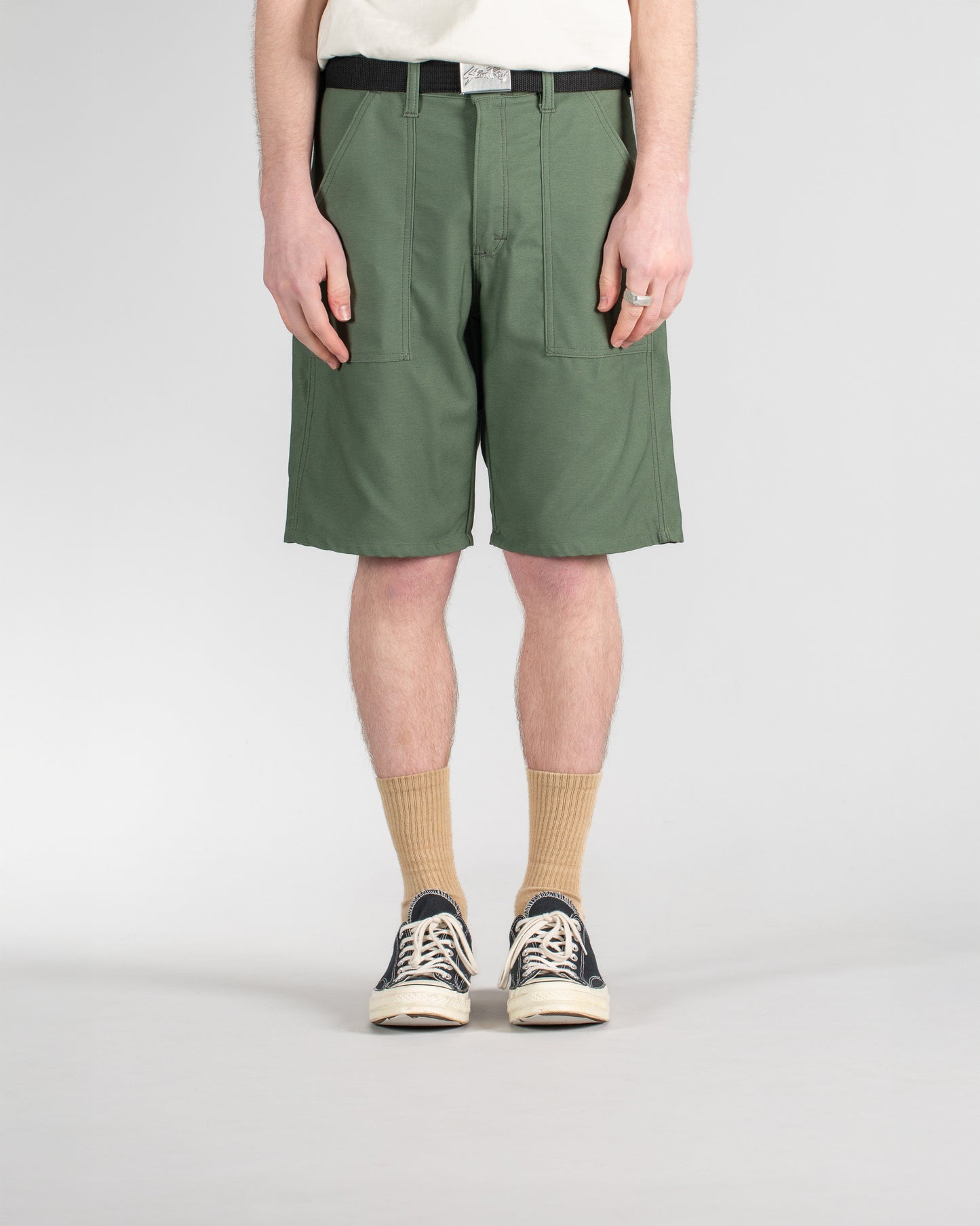 Fatigue Short (Olive Sateen 8.5oz)